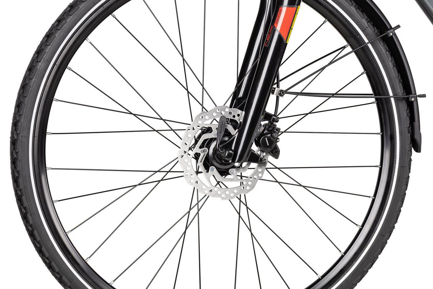 Axess Crossrad VERIS STREET Trapez, 27 Gang Shimano RD-Alivio M3100-9 Schaltwerk, Kettenschaltung, Damenrad 28 Zoll 27-Gang schwarz/grau Bild 4
