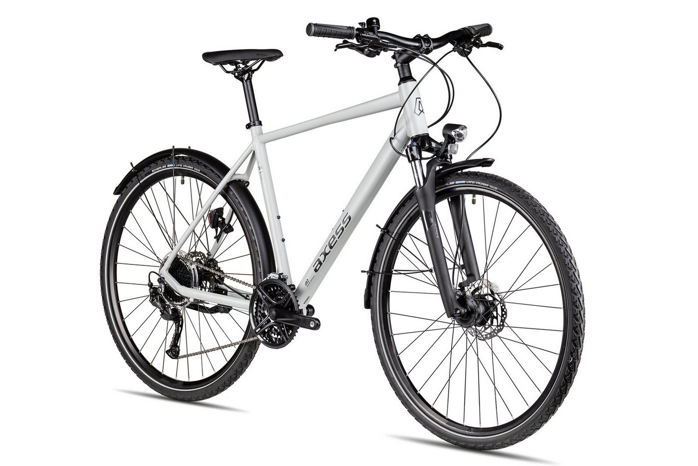 Axess Crossrad VERIS STREET, 27 Gang Shimano RD-Alivio M3100-9 Schaltwerk, Kettenschaltung, Herrenrad 28 Zoll 27-Gang weiß Bild 4