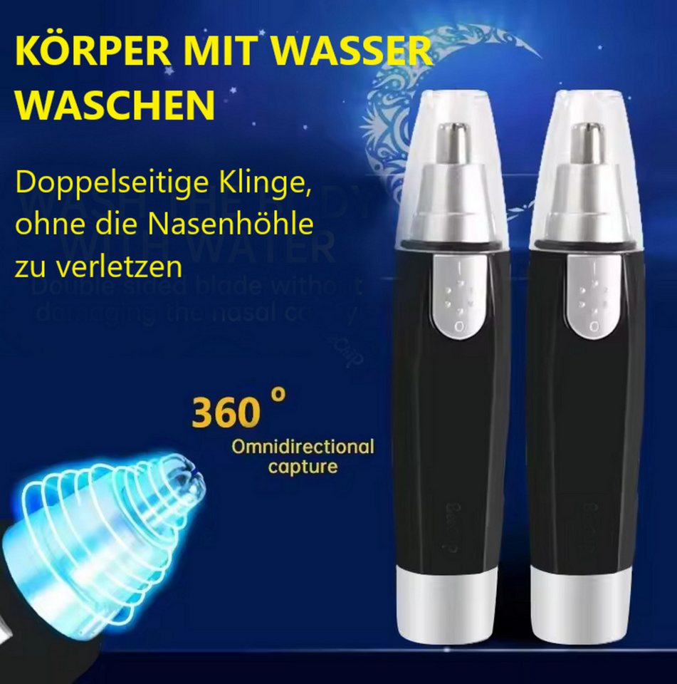 Montegoni Beauty-Trimmer Elektrischer Nasen- und Ohrenhaarschneider für Männer und Frauen, Schmerzloser Haarschneider mit langlebiger Klinge für präzises Trimmen Bild 3