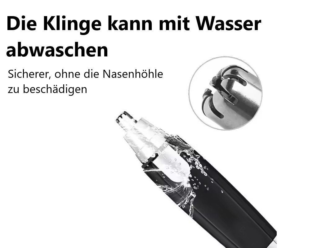 Montegoni Beauty-Trimmer Elektrischer Nasen- und Ohrenhaarschneider für Männer und Frauen, Schmerzloser Haarschneider mit langlebiger Klinge für präzises Trimmen Bild 5