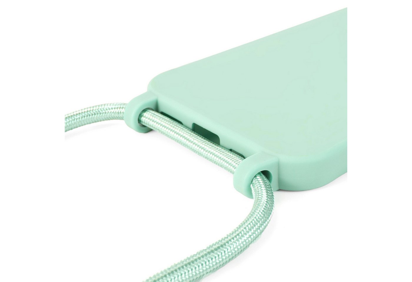 betterfon Handykette für Samsung Galaxy A14 Handyhülle mit Band & Kordel Bumper Mintgrün, Hände frei – mit Silikonhülle & Schnur für flexiblen Alltag Bild 5