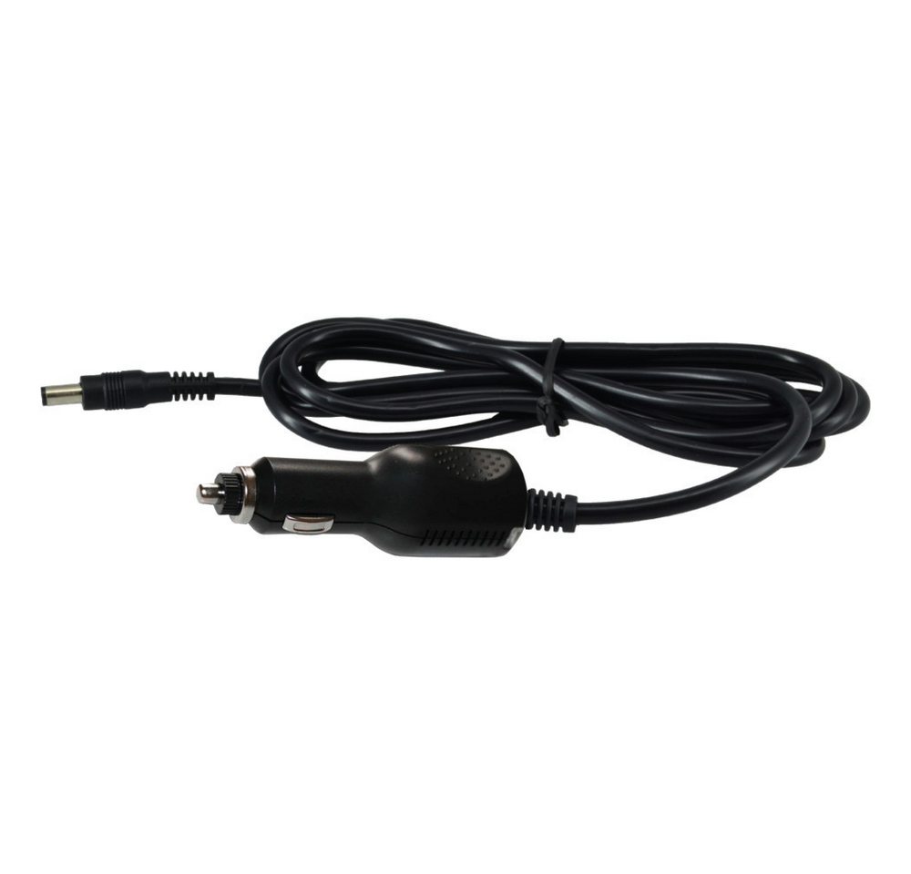 Trade-Shop KFZ Netzteil Adapter Zigarettenanzünder 12V 2A 5,5x2,5mm Hohlstecker Autoladekabel, Rundstecker / Hohlstecker: 5.5 x 2.5mm, Gesamtlänge: ca 1,2m / Passend für LCD Fernseher Monitore TVs etc.