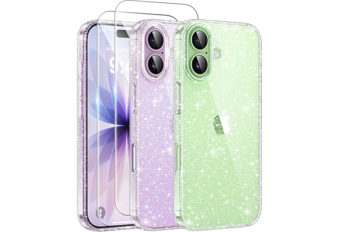 LuxusKollektion Handyhülle Handyhülle iPhone 17 Klar Glitzer TPU Stoßfest iphone 17 Trasparente Bild 3