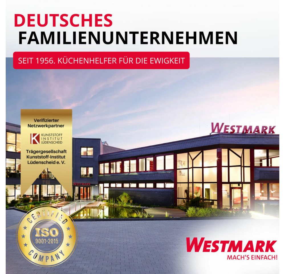 WESTMARK Entkerner zum Aushöhlen von Zucchini und anderem Gemüse, PP, TPE, Edelstahl, Made in Germany, spülmaschinengeeignet, BPA-frei Bild 4