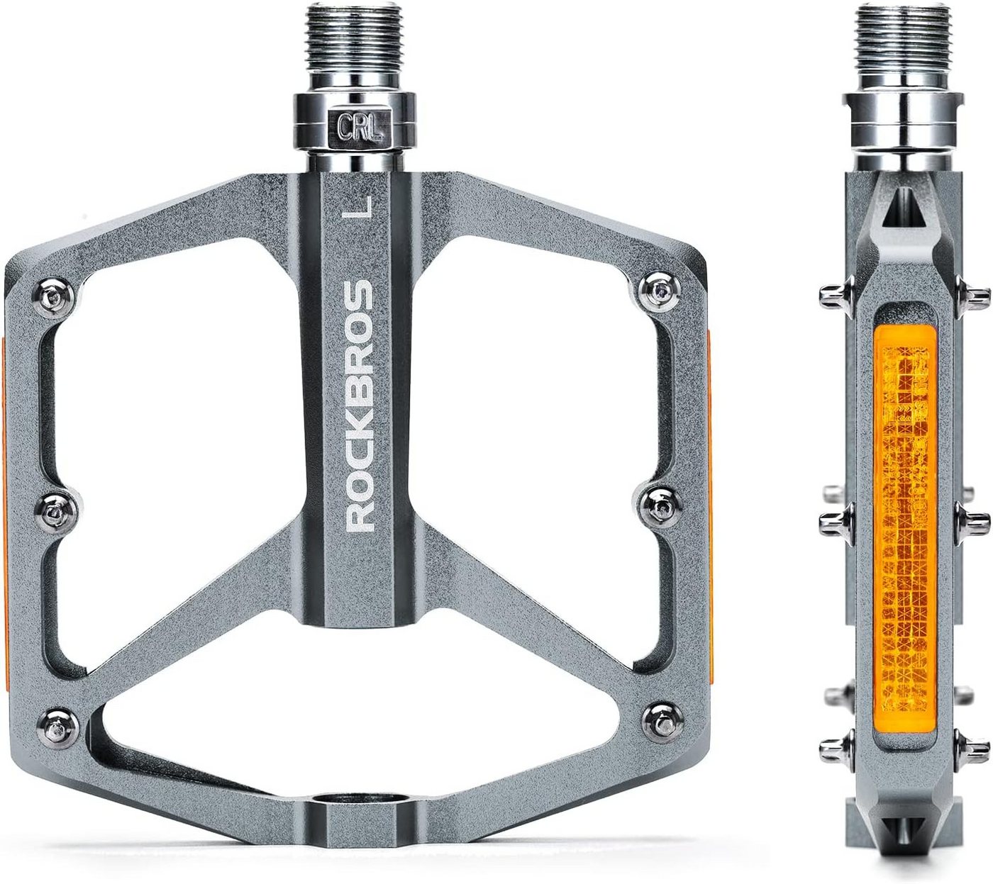 ROCKBROS Fahrradpedale Rutschfest ultraleicht Aluminium-Fahrradpedale 9/16 Zoll MTB&Rennrad Bild 5
