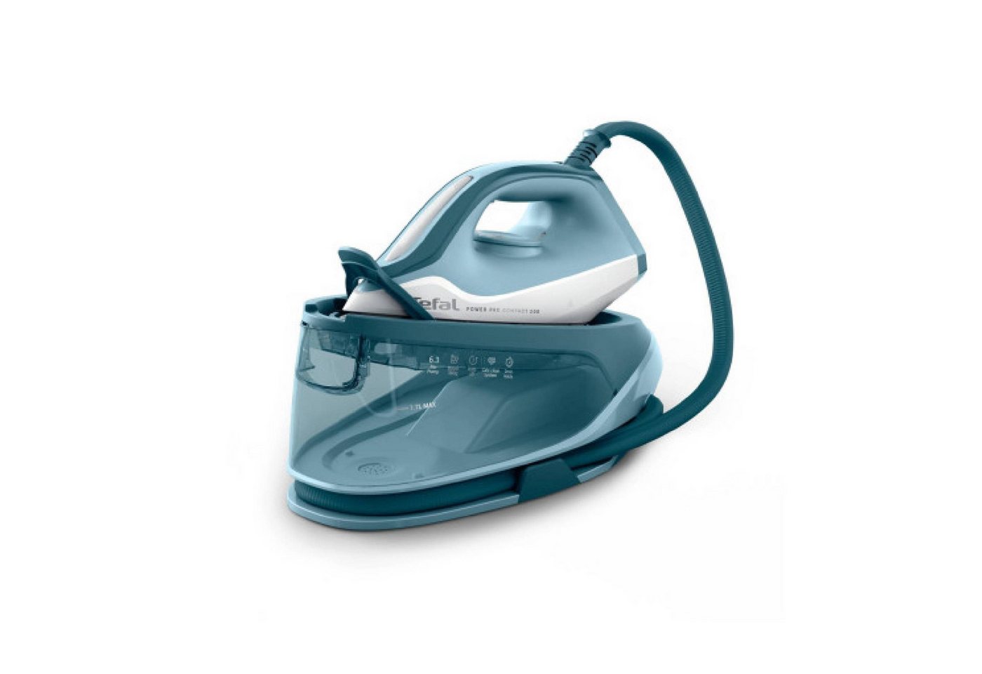 Tefal Dampfbügelstation SV6212 Power Pro Compact 200, Kompakte Dampfbügelstation mit 120 g/min & 380 g Dampfstoß