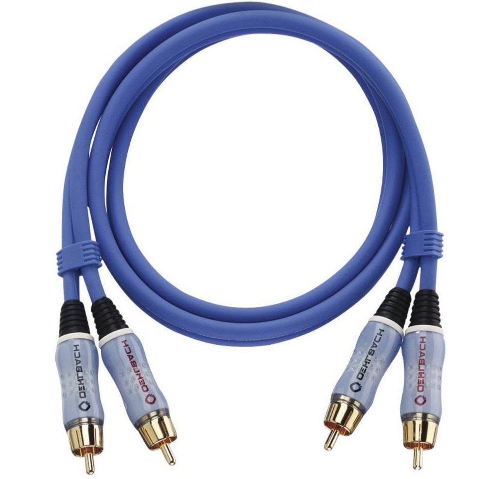 OEHLBACH Audio-Cinch-Stereo-Kabel NF Master Set Beat 0.5 m 2700 Audio- & Video-Kabel, (0.50 cm), vergoldete Steckkontakte