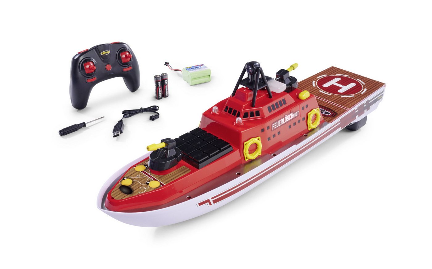 CARSON Carson RC Feuerlöschboot 2,4Ghz 100% RTR RC-Ladegerät
