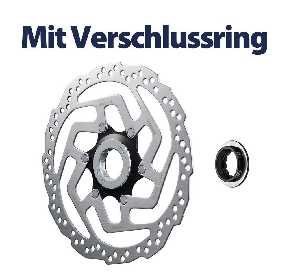 Shimano Bremsscheibe SM-RT10 Center-Lock inkl. Verschlussring, lose verpackt