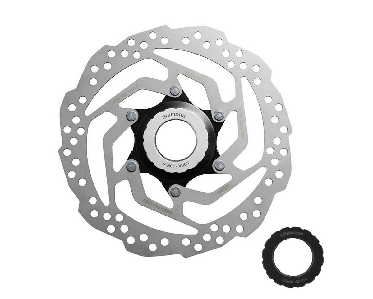 Shimano Bremsscheibe SM-RT10 Center-Lock inkl. Verschlussring, lose verpackt Bild 2