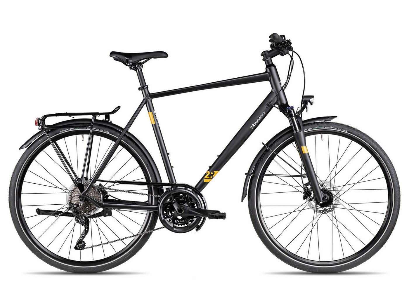 2R Manufaktur Trekkingrad TRS30, 30 Gang Shimano RD-T6000 Deore-10 Schaltwerk, Kettenschaltung, Trekkingfahrrad 28 Zoll Herren schwarz/grau Bild 4