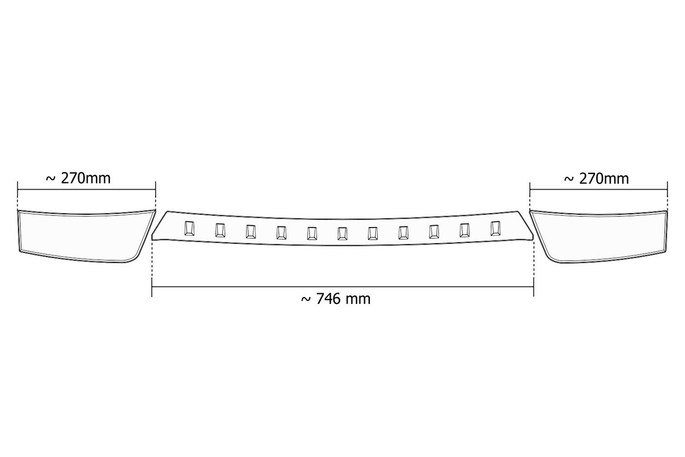 tuning-art Ladekantenschutz L3096 Edelstahl passgenau für Opel Grandland FL ab 2022- Bild 2