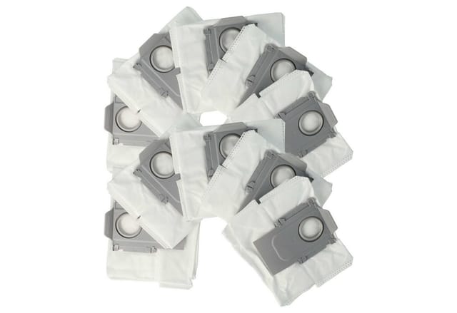 vhbw Staubsaugerbeutel passend für Roborock Q5, G10S, G10PRO, Q7, Q7+, Q5+, S7 MaxV, Q7max+, 10 St.