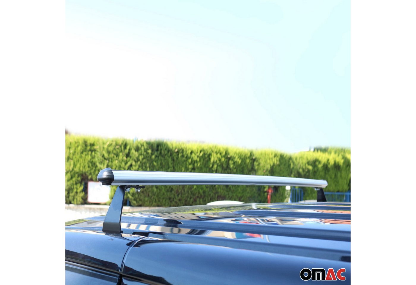 OMAC Dachträger Relingträger für VW Transporter T5 2003-2015 Alu Silber (2-St), Wasserbeständig,Abnehmbar,Multifunktional,Schwerbeanspruchbar Bild 2