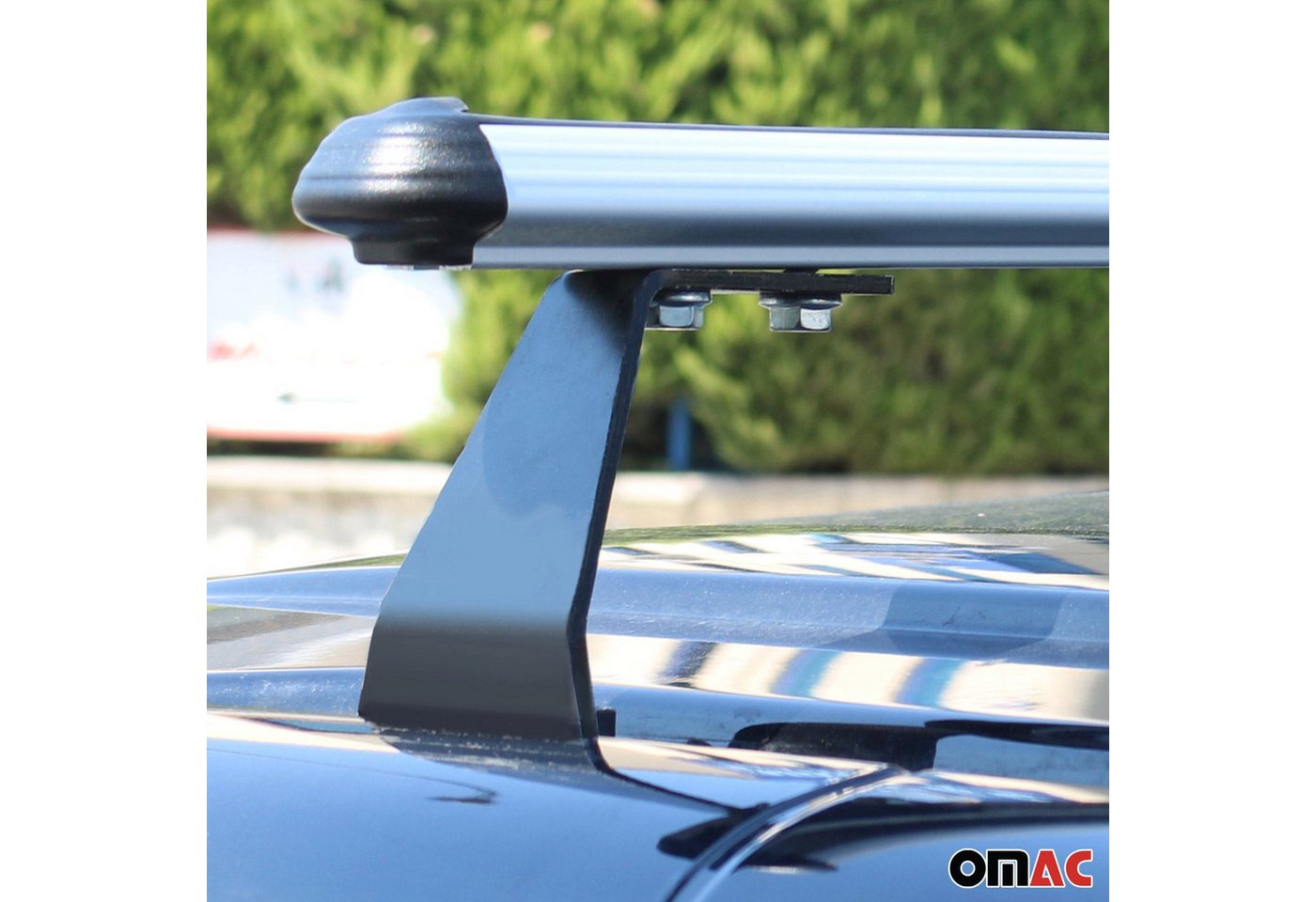 OMAC Dachträger Relingträger für VW Transporter T5 2003-2015 Alu Silber (2-St), Wasserbeständig,Abnehmbar,Multifunktional,Schwerbeanspruchbar Bild 3