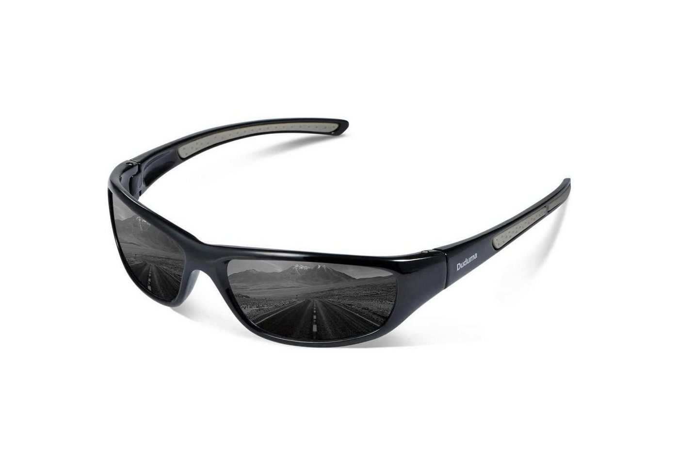 LuxusKollektion Fahrradbrille Sonnenbrille polarisiert UV400 Schwarze Rahmen mit Schwarze Linse Bild 5