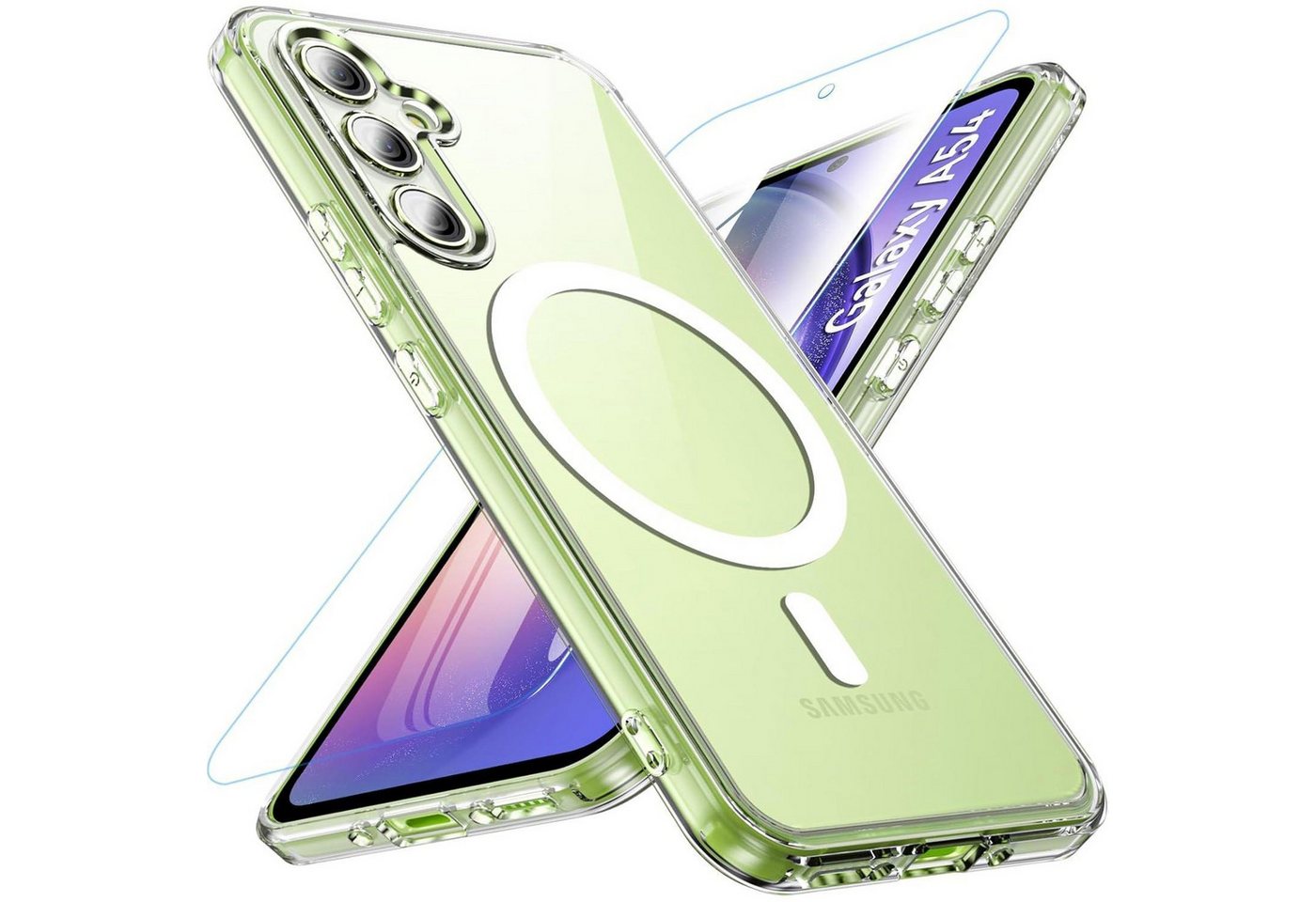 LuxusKollektion Handyhülle Hülle A54 5G Magnetisch MagSafe Samsung Galaxy A54 A54-Transparent Bild 5