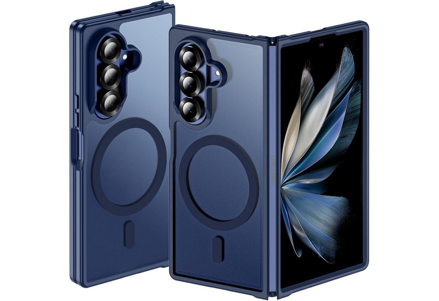 LuxusKollektion Smartphone-Hülle Handyhülle MagSafe Hardcase Slim Samsung Galaxy Z Fold 7 Z Fold 7-blau Bild 5