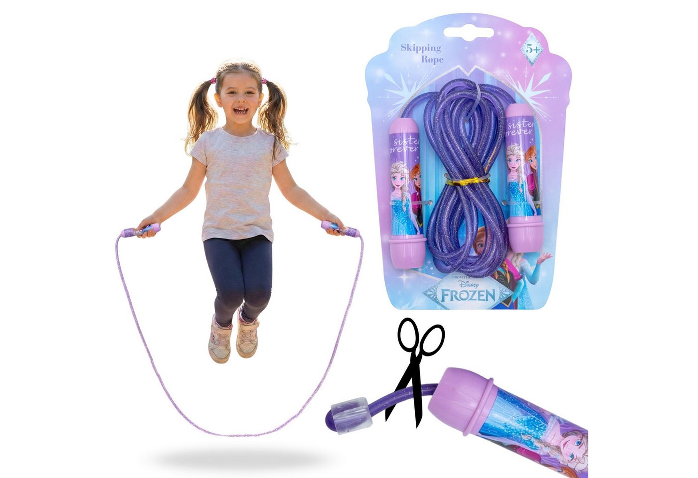 Disney Frozen Springseil Disney Frozen – Springseil für Mädchen, 2,4 m lang Bild 2