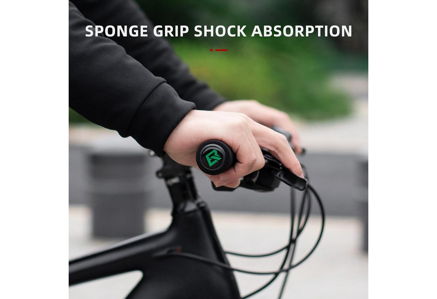 ROCKBROS Fahrradlenkergriff Lenkergriffe Lock-On Design Fahrradgriffe, rutschfest, Stoßdämpfend Griffe aus verdicktem Schwamm für 22,2mm Lenke Bild 3