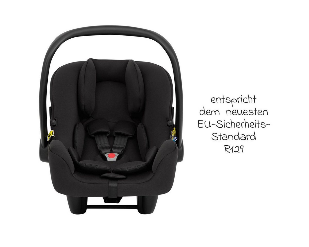Graco Babyschale SnugLite - Midnight, Baby Autositz ab Geburt - 13 kg (40 cm - 75 cm) mit Sitzverkleinerer Bild 2