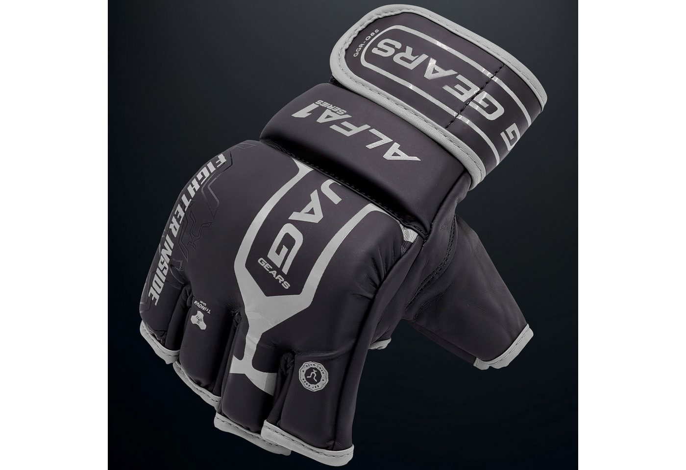 JAG GEARS MMA-Handschuhe MMA-Handschuhe Boxen Kickboxen Grappling und Sparring Handgelenkschutz (Set), Open-Palm MMA Gloves mit High-Density Knöchel- & Handschutz