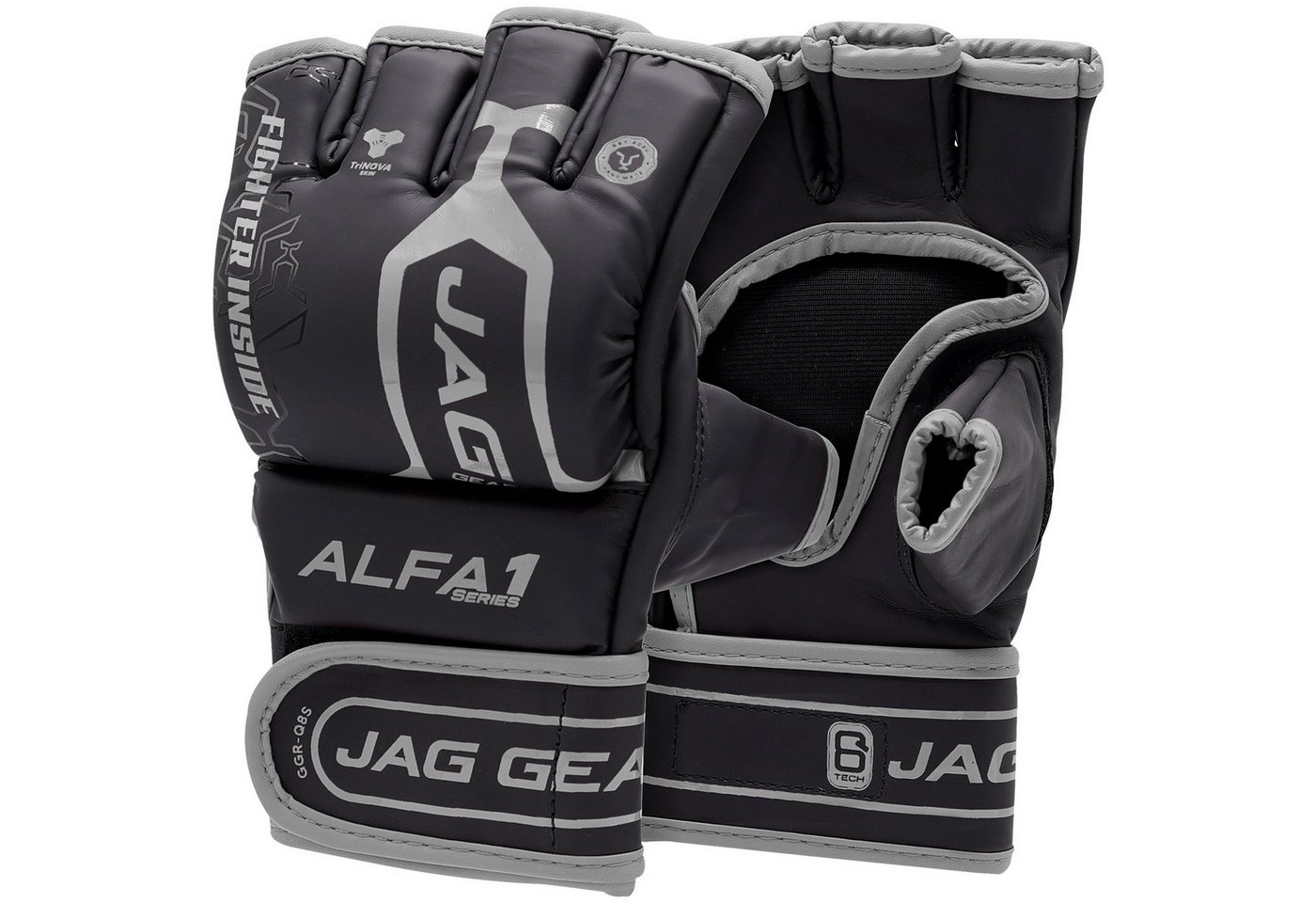 JAG GEARS MMA-Handschuhe MMA-Handschuhe Boxen Kickboxen Grappling und Sparring Handgelenkschutz (Set), Open-Palm MMA Gloves mit High-Density Knöchel- & Handschutz Bild 2