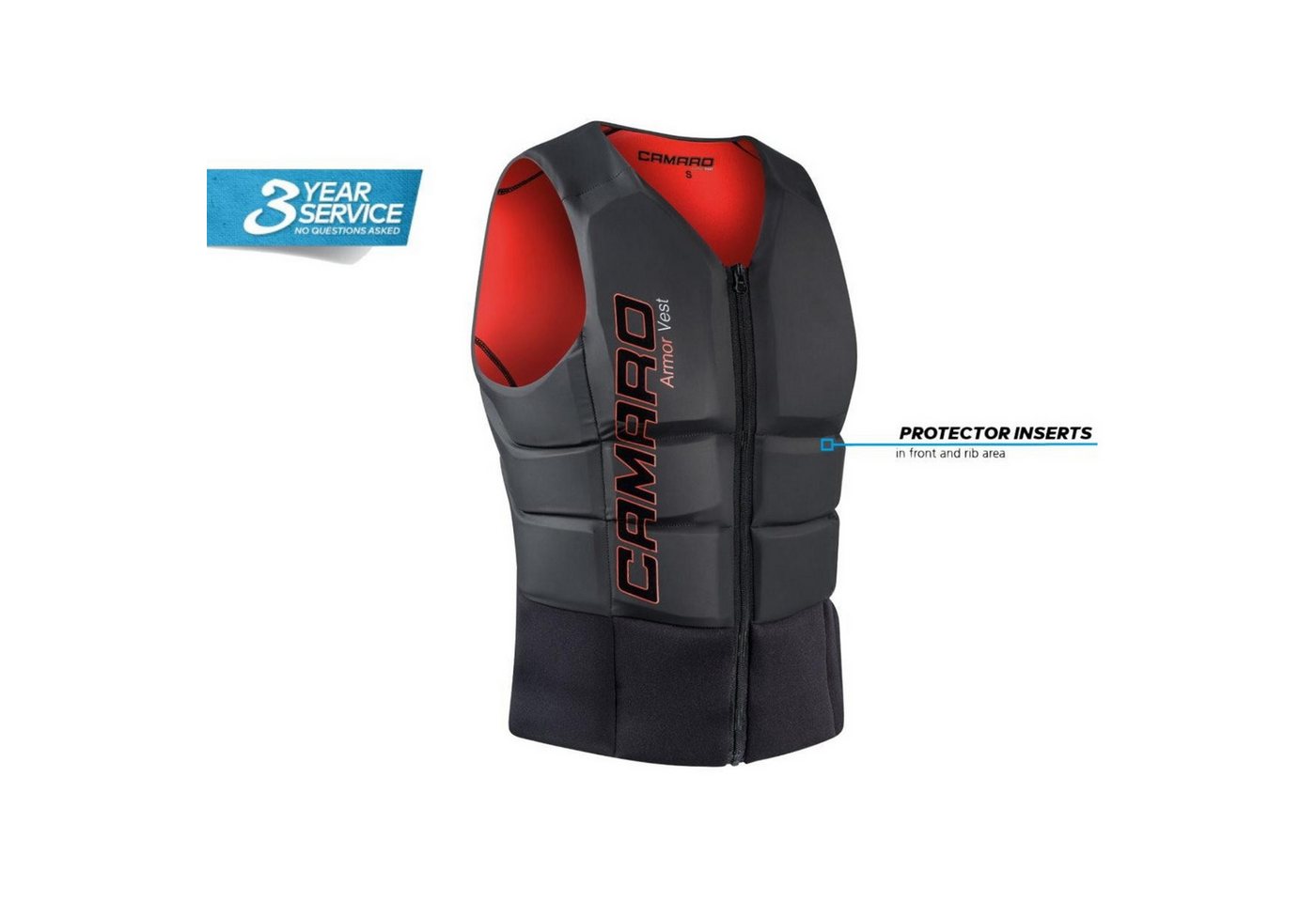 Camaro Schwimmweste Camaro ARMOUR 4.0 Neopren Weste Prallschutz Oberteil Wakeboard Kite Bild 2
