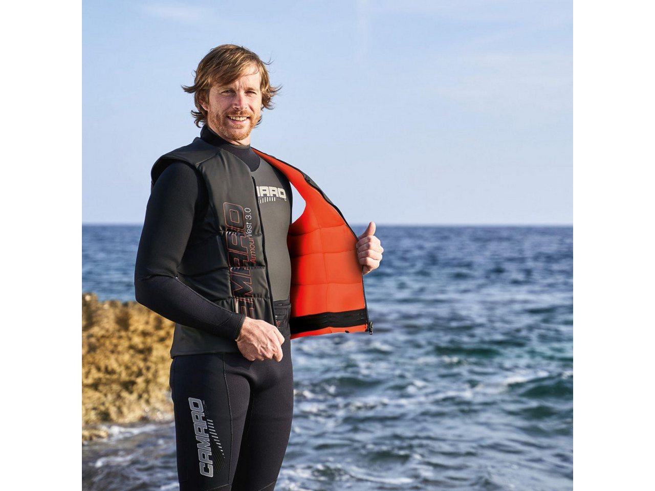 Camaro Schwimmweste Camaro ARMOUR 4.0 Neopren Weste Prallschutz Oberteil Wakeboard Kite Bild 3
