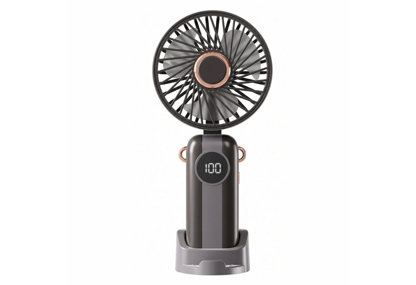 Solarandmore Handventilator Handventilator,Tragbarer Ventilator,Mini Ventilator,Tischventilator, USB wiederaufladbar,Faltbar,Reisen,Sommer,Geschwindigkeitsstufen,leise