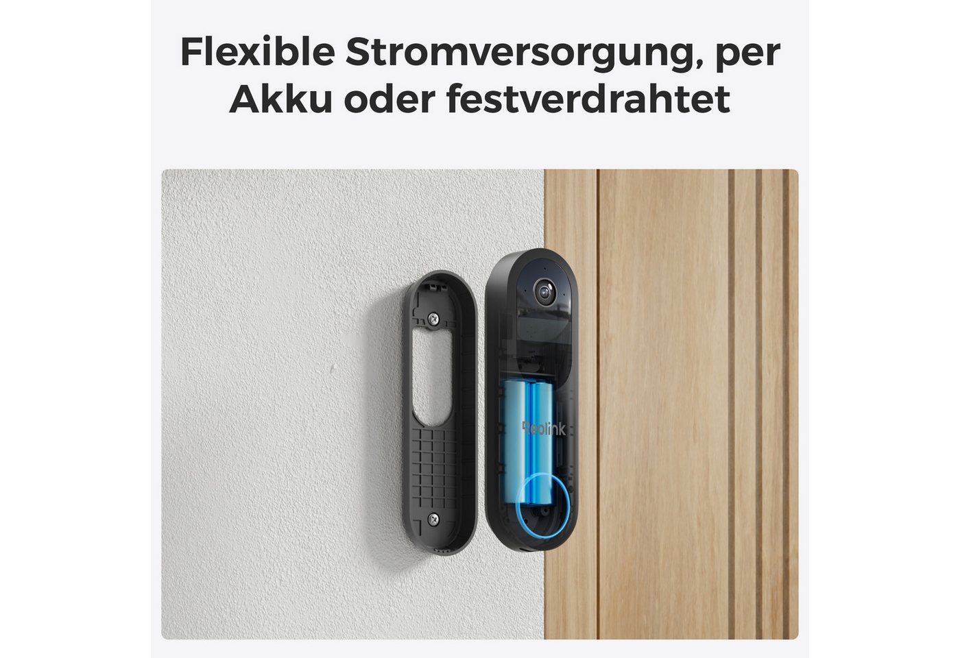 Reolink Smart Home Türklingel Akku-Türklingel Smarte 2K Dualband-WLAN (AuBenbereich, 2K 4M, Personen-/Fahrzeug-/Paketerkennung 5/2,4GHz Dualband-WLAN) Bild 5