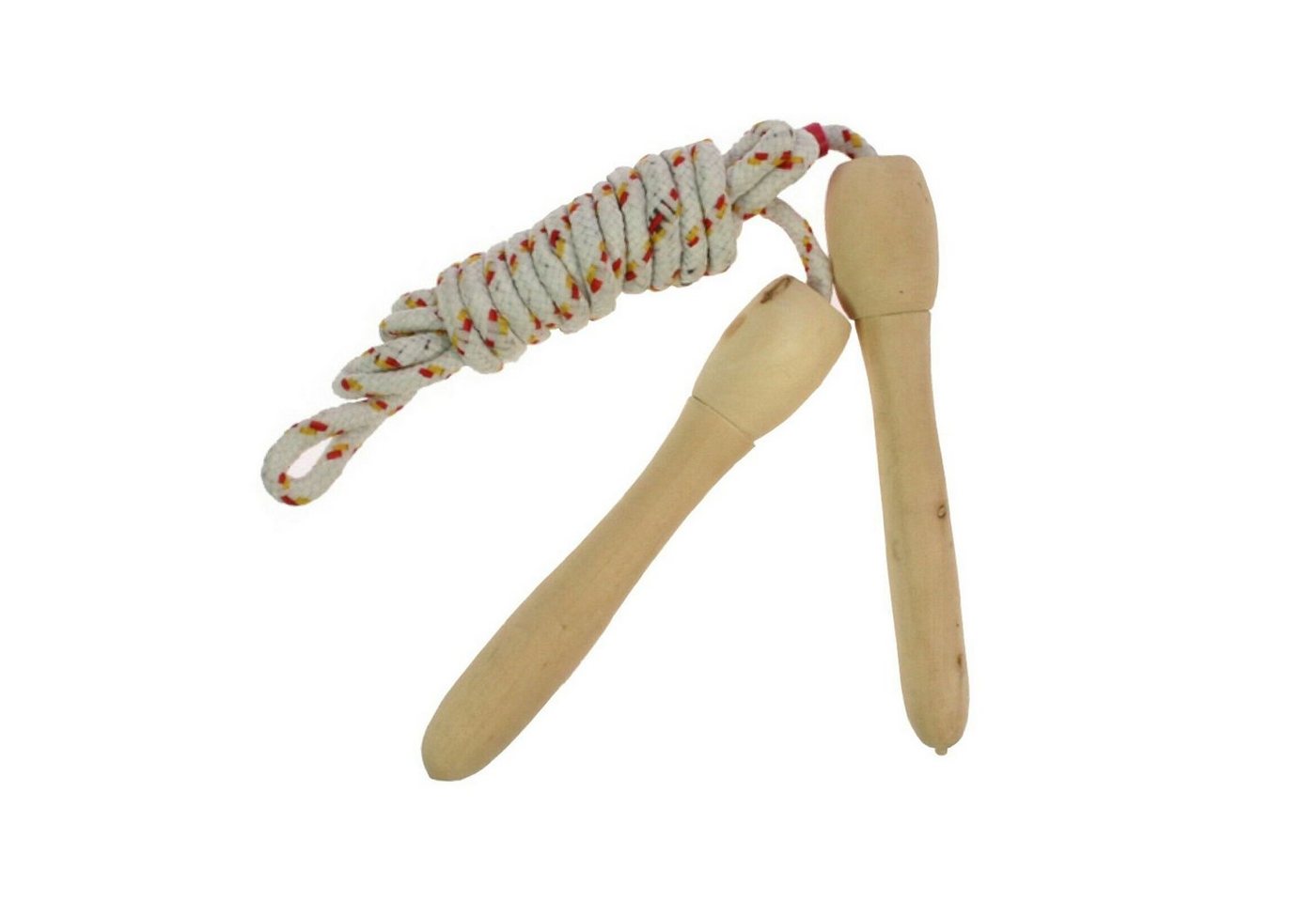 Osma Springseil 2 Stück Springseil Skipping Rope Sprung Seil 2m, Seilspringen, Holzgriffe, Hüpfseil