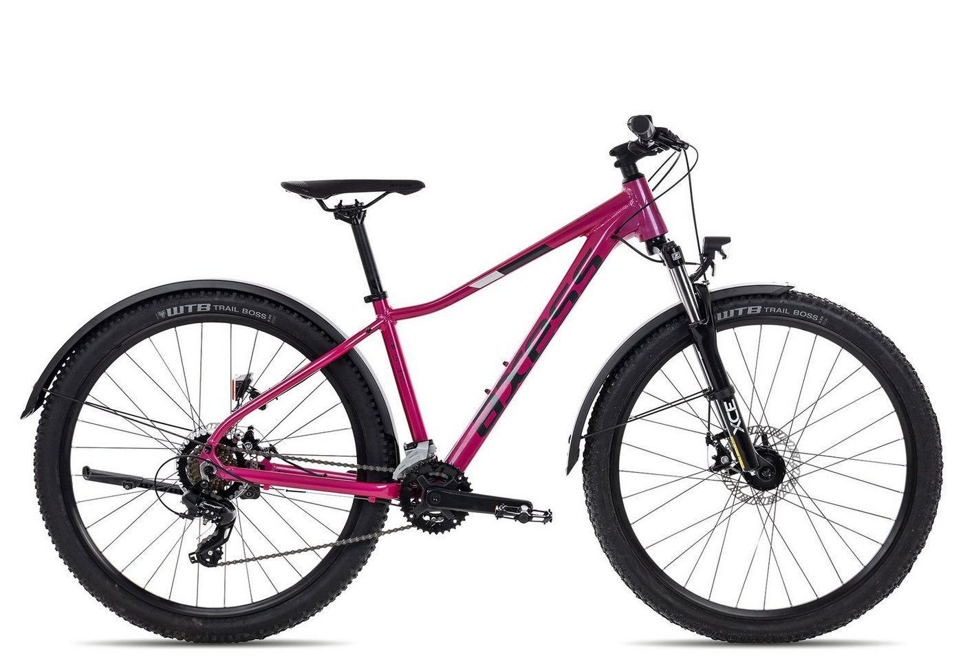 Axess Mountainbike MEEA ATB, 14 Gang Shimano RD-TX800-7 Schaltwerk, Kettenschaltung, MTB-Hardtail Damenrad 29 Zoll violett/rosa Bild 4