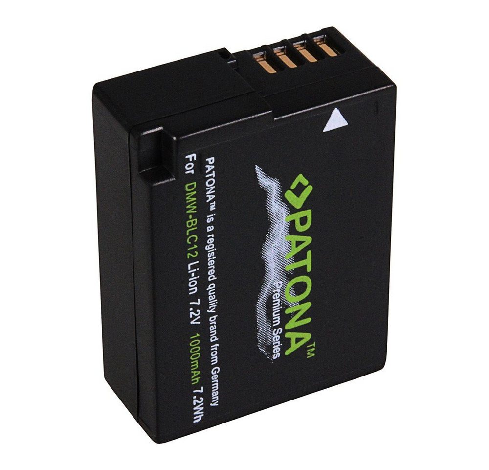 Patona 2x Akku für Panasonic DMW-BLC12 Kamera-Akku Ersatzakku 1000 mAh (7,2 V, 2 St), Lumix DMC FZ200 DMC G6 G5 GH2 BLC12PP Leica V-LUX 4 BP-DC12 Bild 4