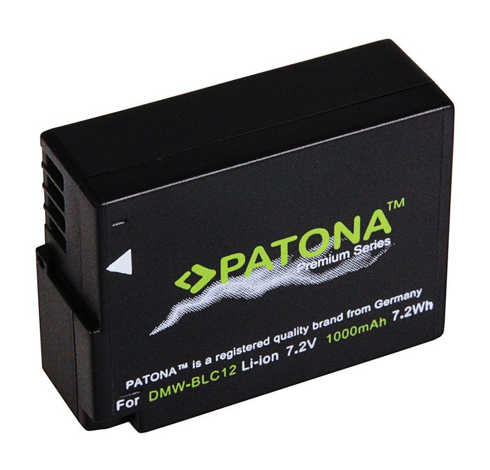 Patona 2x Akku für Panasonic DMW-BLC12 Kamera-Akku Ersatzakku 1000 mAh (7,2 V, 2 St), Lumix DMC FZ200 DMC G6 G5 GH2 BLC12PP Leica V-LUX 4 BP-DC12 Bild 5