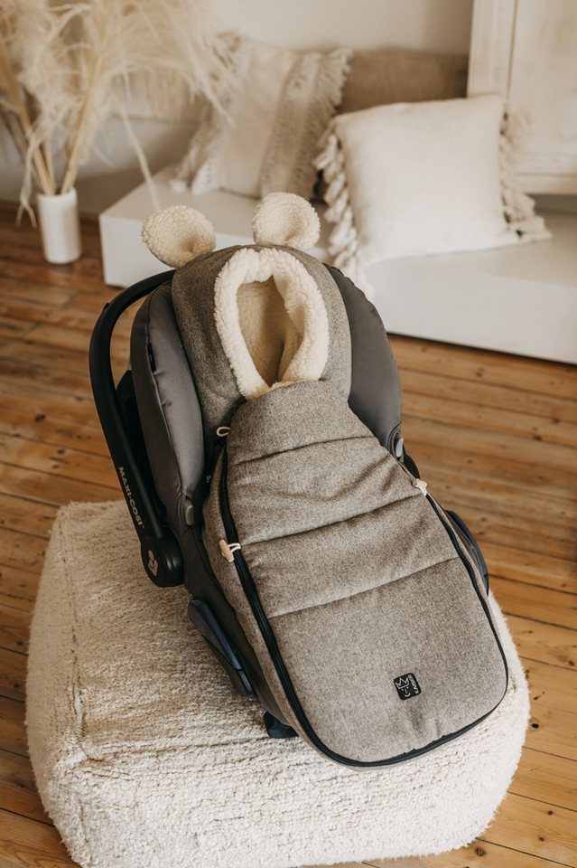 Kaiser Fußsack Hoody Maus Wool, Babyschalenfußsack Bild 3