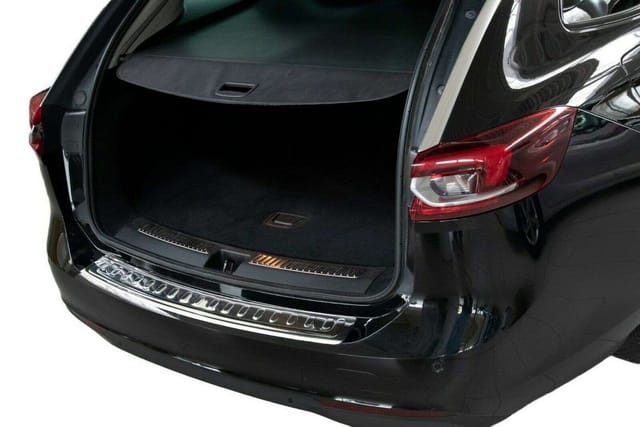 RECAMBO Ladekantenschutz für OPEL INSIGNIA B SPORTS TOURER ab BJ 2017> Stoßstangenschutz, V2A rostfrei, Exklusive Optik, praktischer Schutz & perfekte Passform
