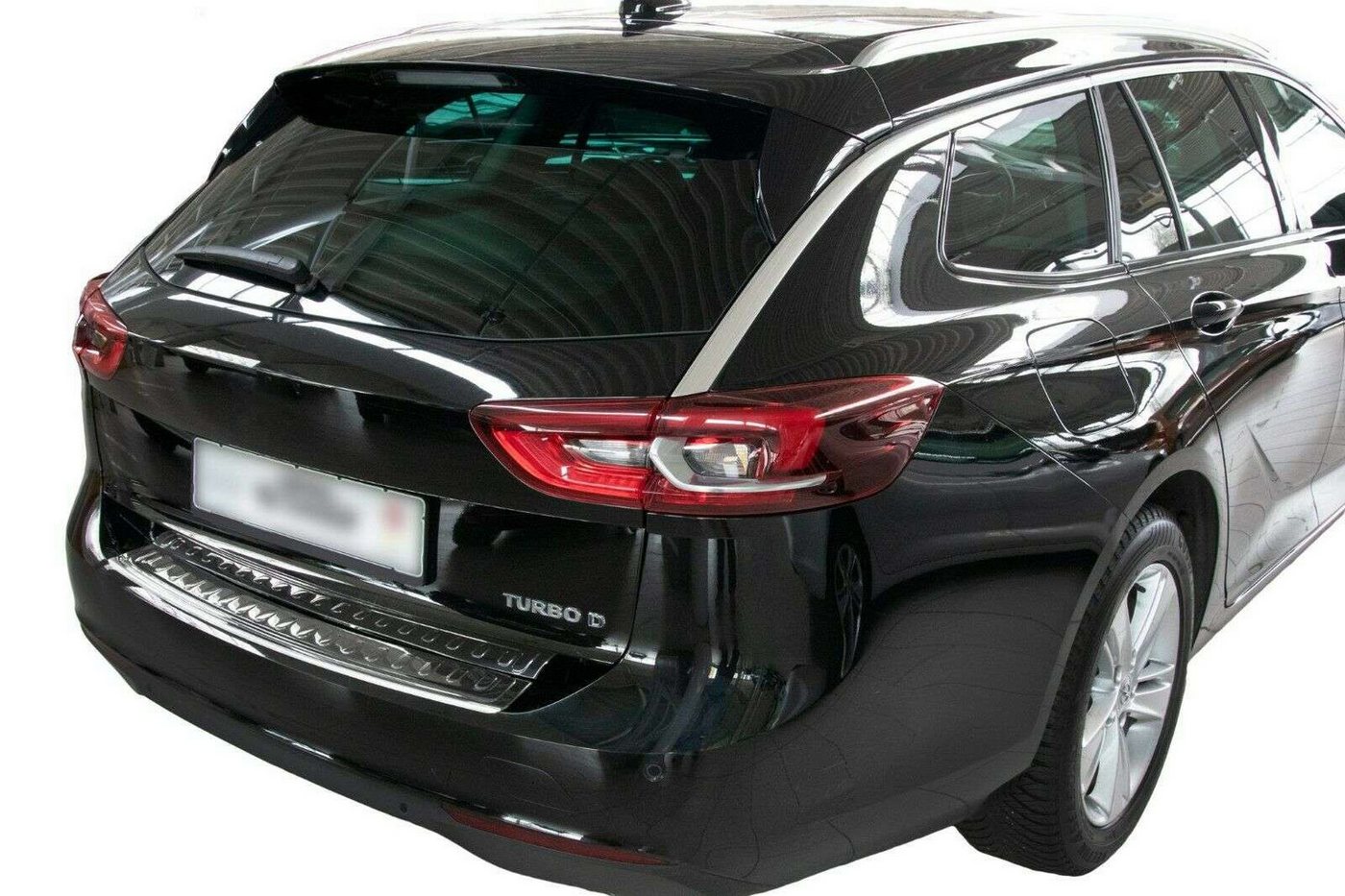 RECAMBO Ladekantenschutz für OPEL INSIGNIA B SPORTS TOURER ab BJ 2017> Stoßstangenschutz, V2A rostfrei, Exklusive Optik, praktischer Schutz & perfekte Passform Bild 2