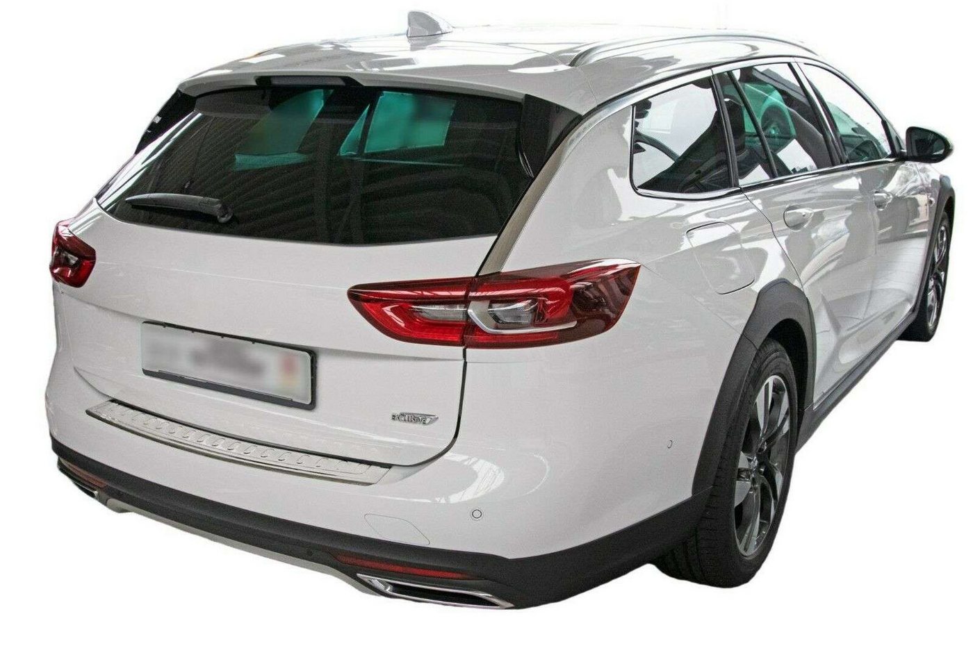 RECAMBO Ladekantenschutz für OPEL INSIGNIA B SPORTS TOURER ab BJ 2017> Stoßstangenschutz, V2A rostfrei, Exklusive Optik, praktischer Schutz & perfekte Passform Bild 3