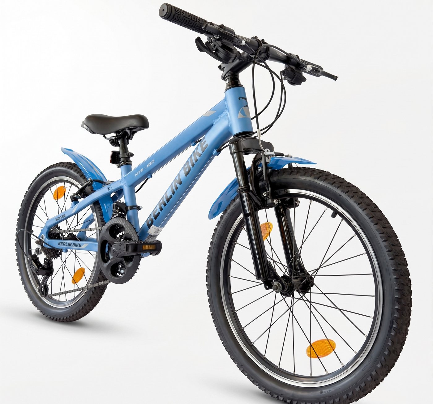 BERLIN BIKE Kinderfahrrad 20 Zoll MTB1 Kid, leichtes Aluminiumrahmen für Mädchen und Jungen, 21 Gang Shimano FD-TZ500/RD-TY200D Schaltwerk, Kettenschaltung, Ideales Geschenk für Kinder Bild 3