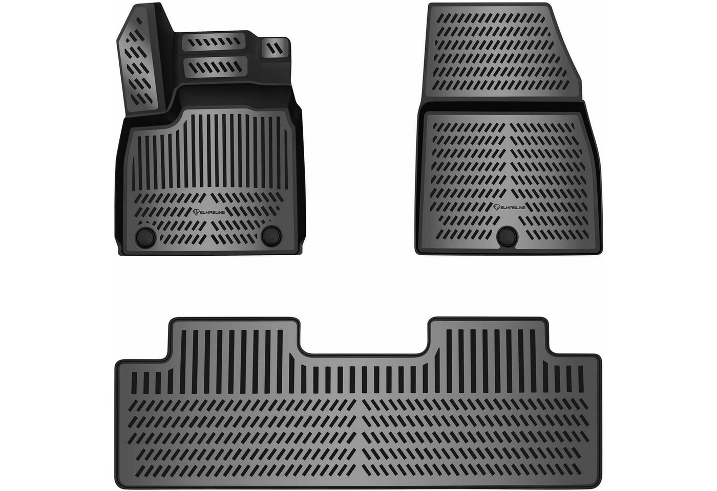 ELMASLINE Auto-Fußmatten für RENAULT SCENIC 2024-2026 [V] - 3D Gummimatten - Geruchlos, für Renault Scenic - Extra hoher Rand für mehr Schutz Bild 5