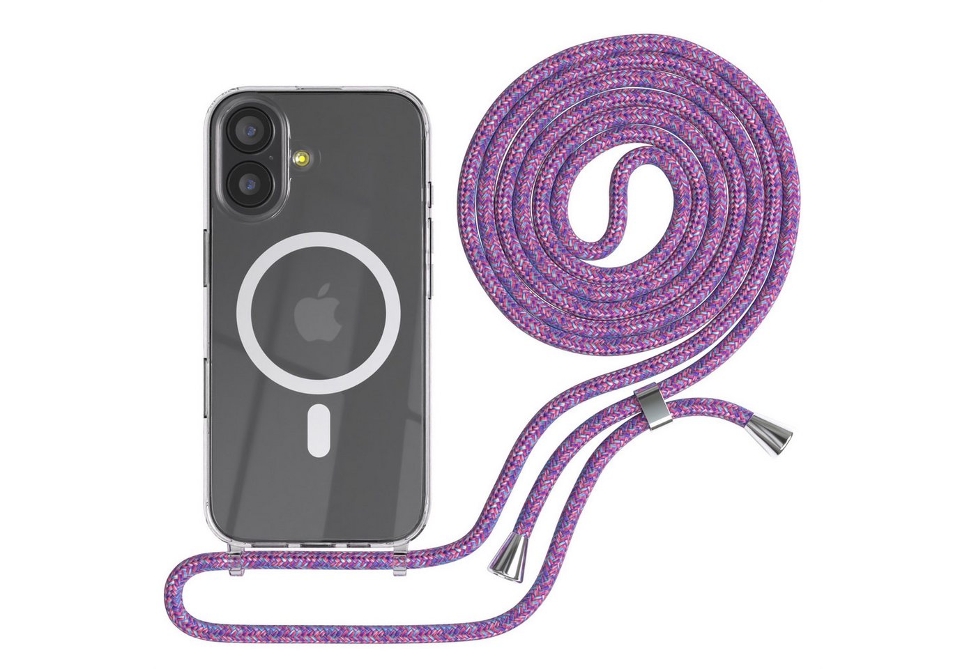 EAZY CASE Handykette mit Magsafe Hülle für Apple iPhone 17 6,3 Zoll, Magsafehülle Kette zum Umhängen mit Umhängeband mit Riemen Unicorn Bild 2