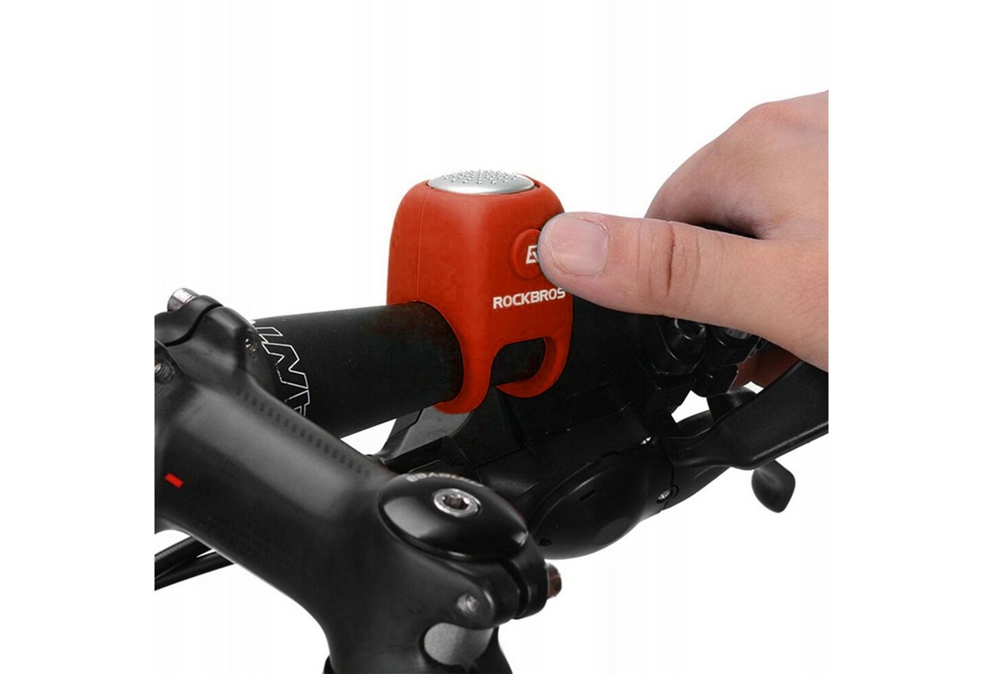 ROCKBROS Fahrradklingel MTB Rennrad E-Bike Lenker Fahrradklingel, Elektrische Hupe Laut Mini Alarm Signal Klingel Bild 2