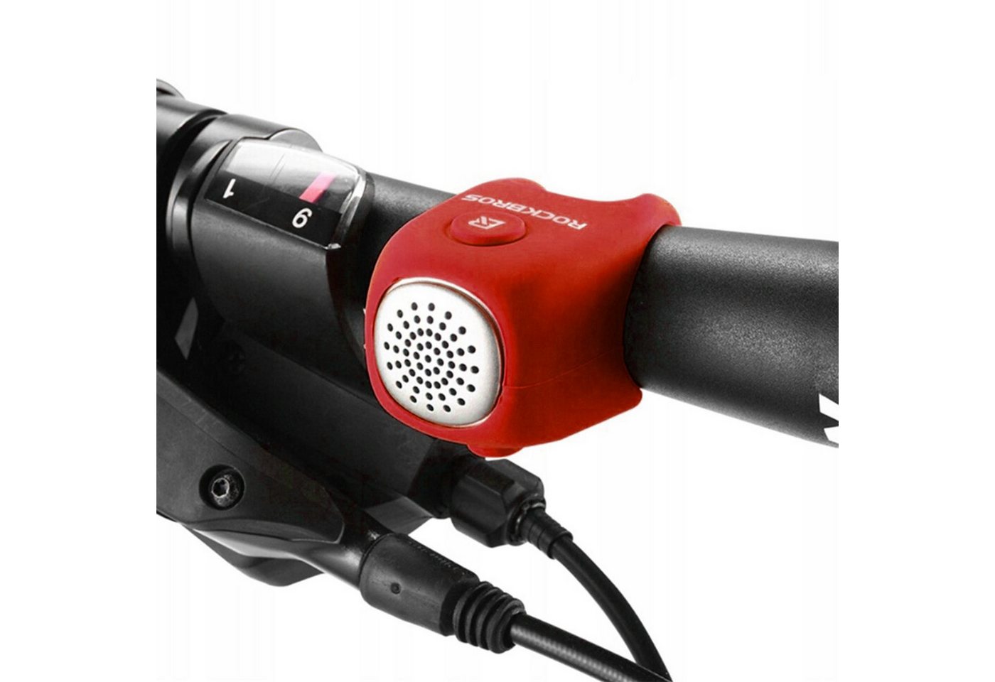 ROCKBROS Fahrradklingel MTB Rennrad E-Bike Lenker Fahrradklingel, Elektrische Hupe Laut Mini Alarm Signal Klingel Bild 5