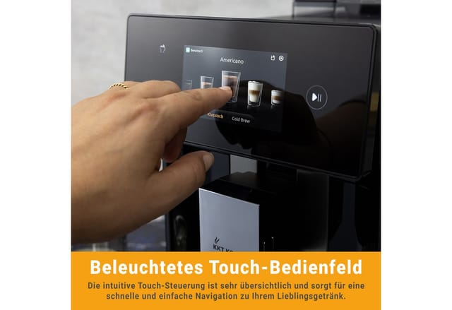 KKT KOLBE Kaffeevollautomat Pro, Automatische Reinigung, 2 Tassen-Funktion, 7 Kaffeespezialitäten