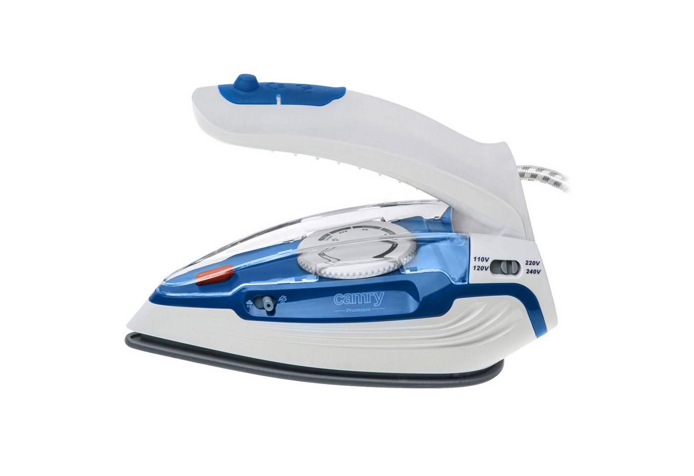 Camry Reisebügeleisen Camry CR 5040 Dampfbügeleisen Reisebügeleisen 1600 Watt blau / weiß
