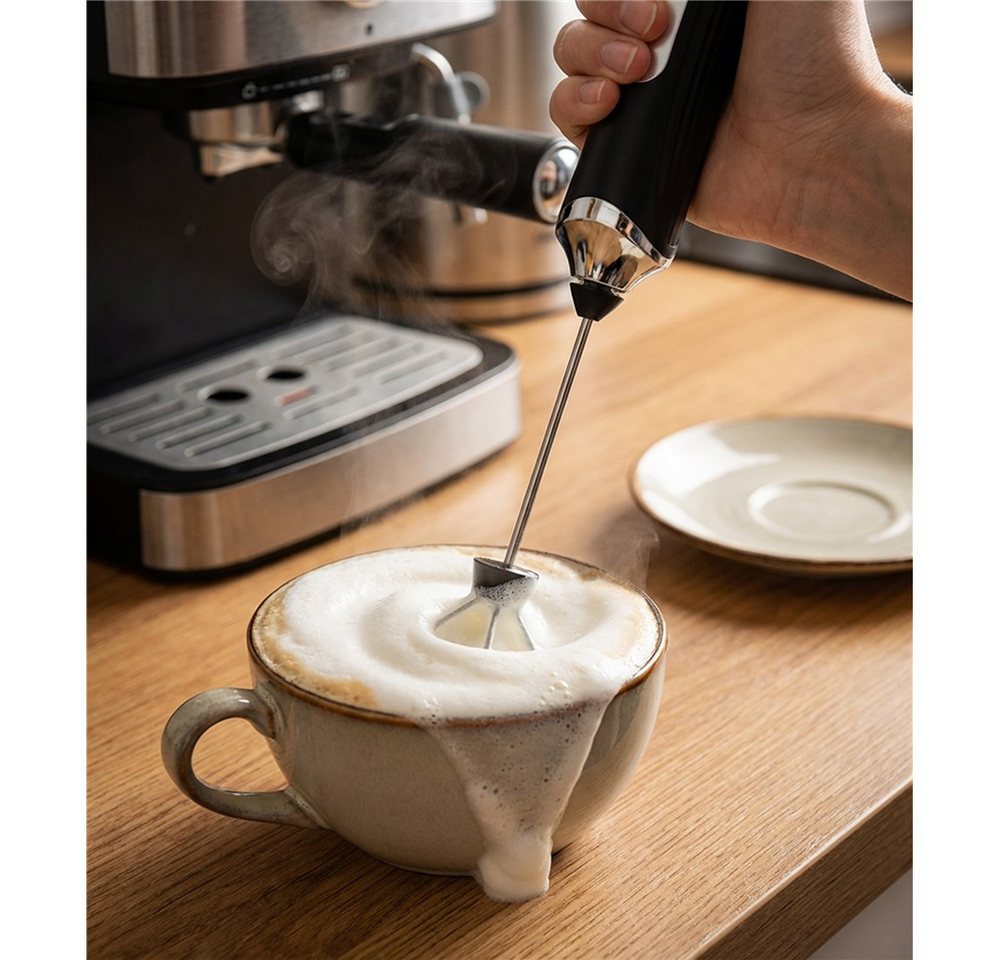 Mesko Milchaufschäumer MS 4535 2-in-1 Handaufschäumer mit Schneebesen, elektrisch, USB-C, Edelstahl, für Milch, Matcha, Kakao Bild 5