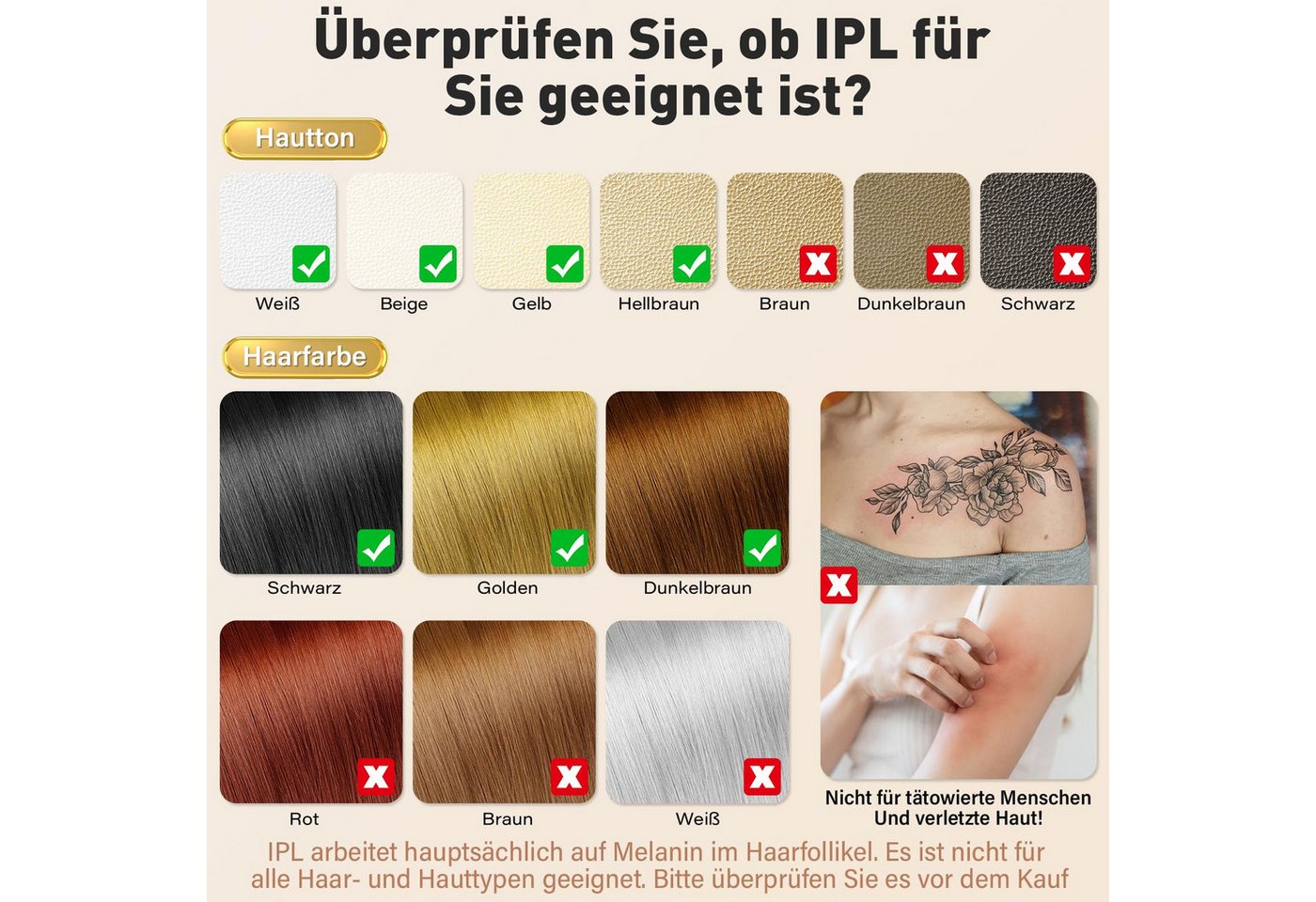 AIBISTAR IPL-Haarentferner IPL Haarentfernungsgerät m. Kühlfunktion,9 Stufen, 999.999 Blitze, 999,999 Lichtimpulse, Zwei Ersatzköpfe, Laser Haarentfernung Zuhause Dauerhafte Schmerzlos Haarentfernung Bild 3