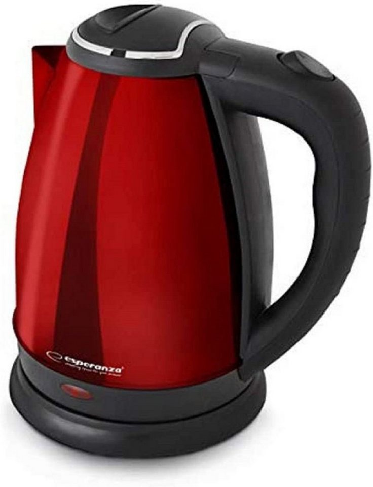Esperanza Wasserkocher Esperanza Wasserkocher 1,8 l, 1800W Rot, Kunststoff, Edelstahl, 1,8 l, 1800,00 W, Kunststoff, Edelstahl & Automatische Abschaltung Bild 2
