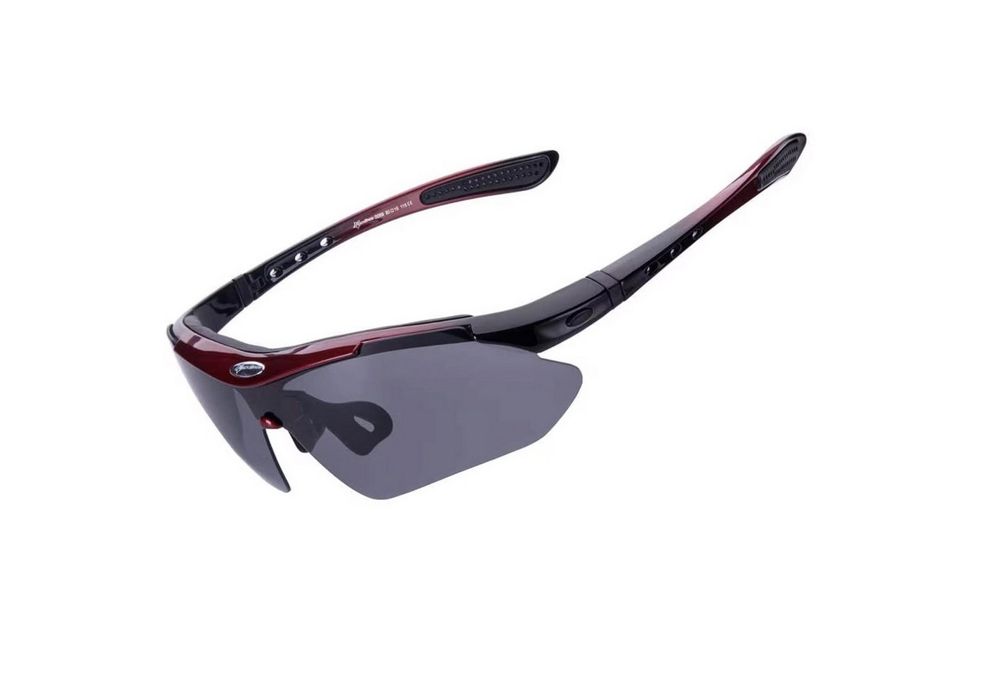 ROCKBROS Fahrradbrille Polarisierende Fahrradbrille mit UV-400-Filter mit schwarzem Etui